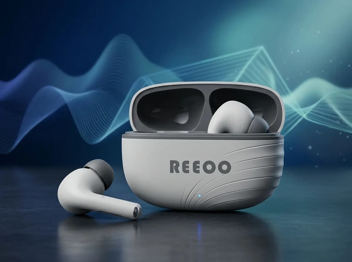REEOO Bass Pro Plus+ TWS Wireless Earbuds – ANC+ENC Bluetooth Headphones with 35H Playtime & Deep Bass 3