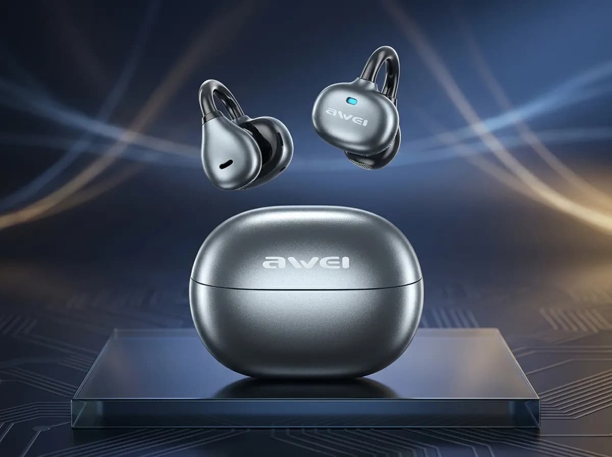 Awei TZ50 Open Ear Clip TWS Earbuds – Wireless Bluetooth Headphones with Secure Fit & Clear Audio