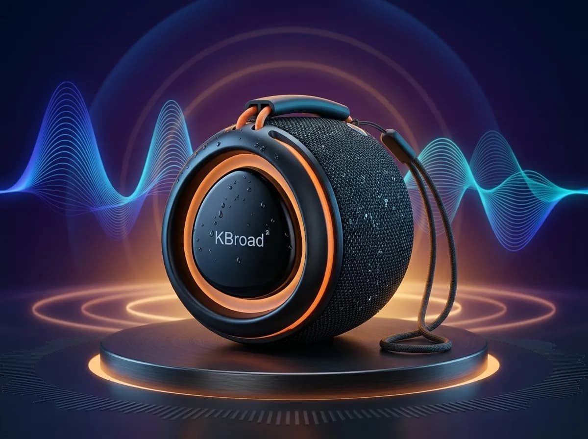 KTS-2408 Waterproof Bluetooth Speaker with RGB Light | 12W Hi-Fi Super Bass 2