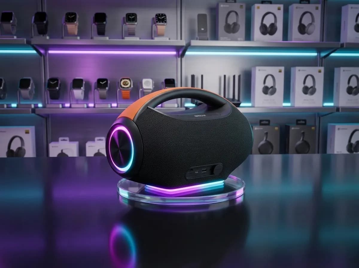 BS-269 Portable Wireless Boombox Speaker with 30W Super Bass, 2