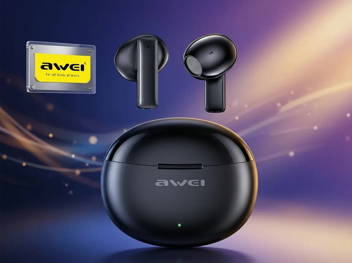 Awei T87 TWS Bluetooth 5.3 Earbuds – Wireless Stereo Earphones with Touch Control & Clear Sound 3