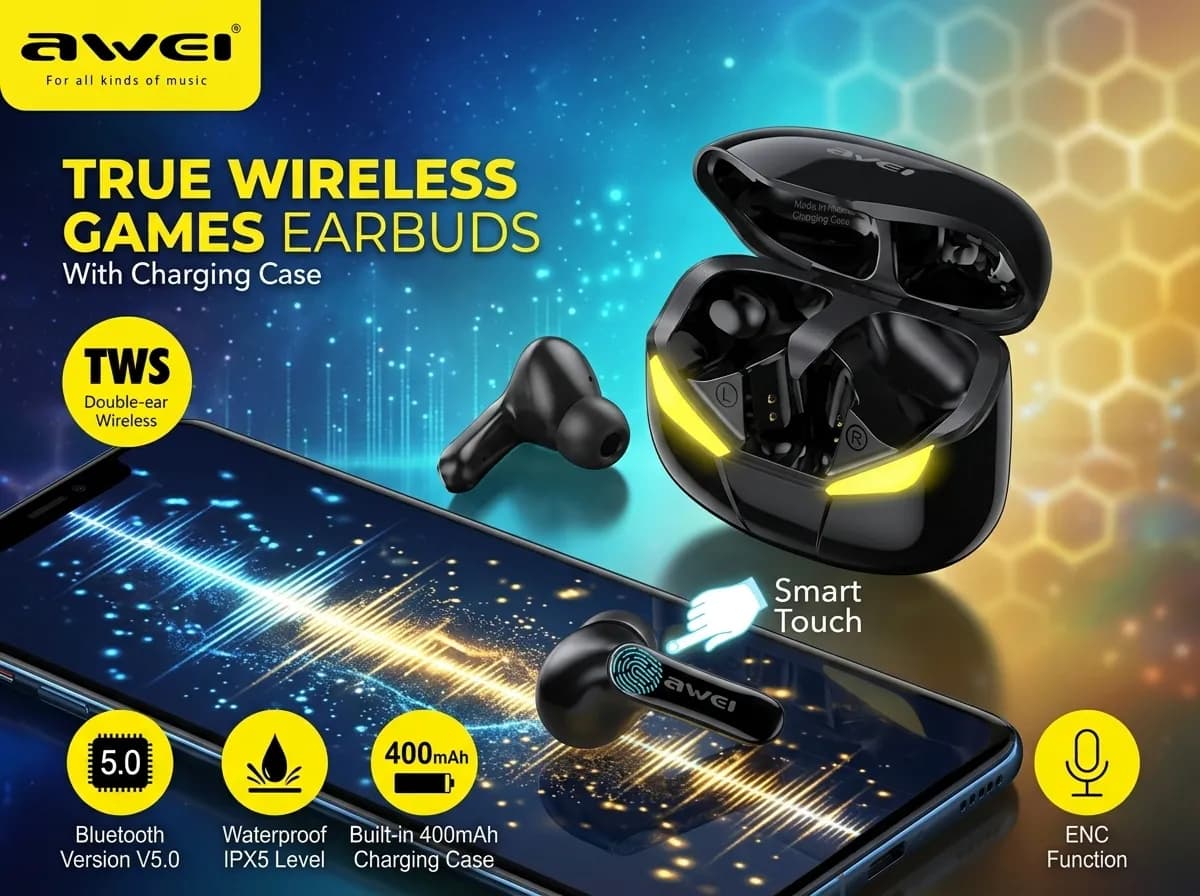 Awei T35 True Wireless Gaming Earbuds