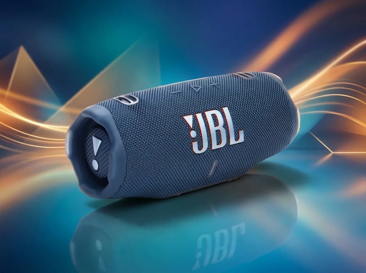 JBL Charge 6 Portable Waterproof & Drop-Proof Bluetooth Speaker with AI Sound Boost & Powerbank 4