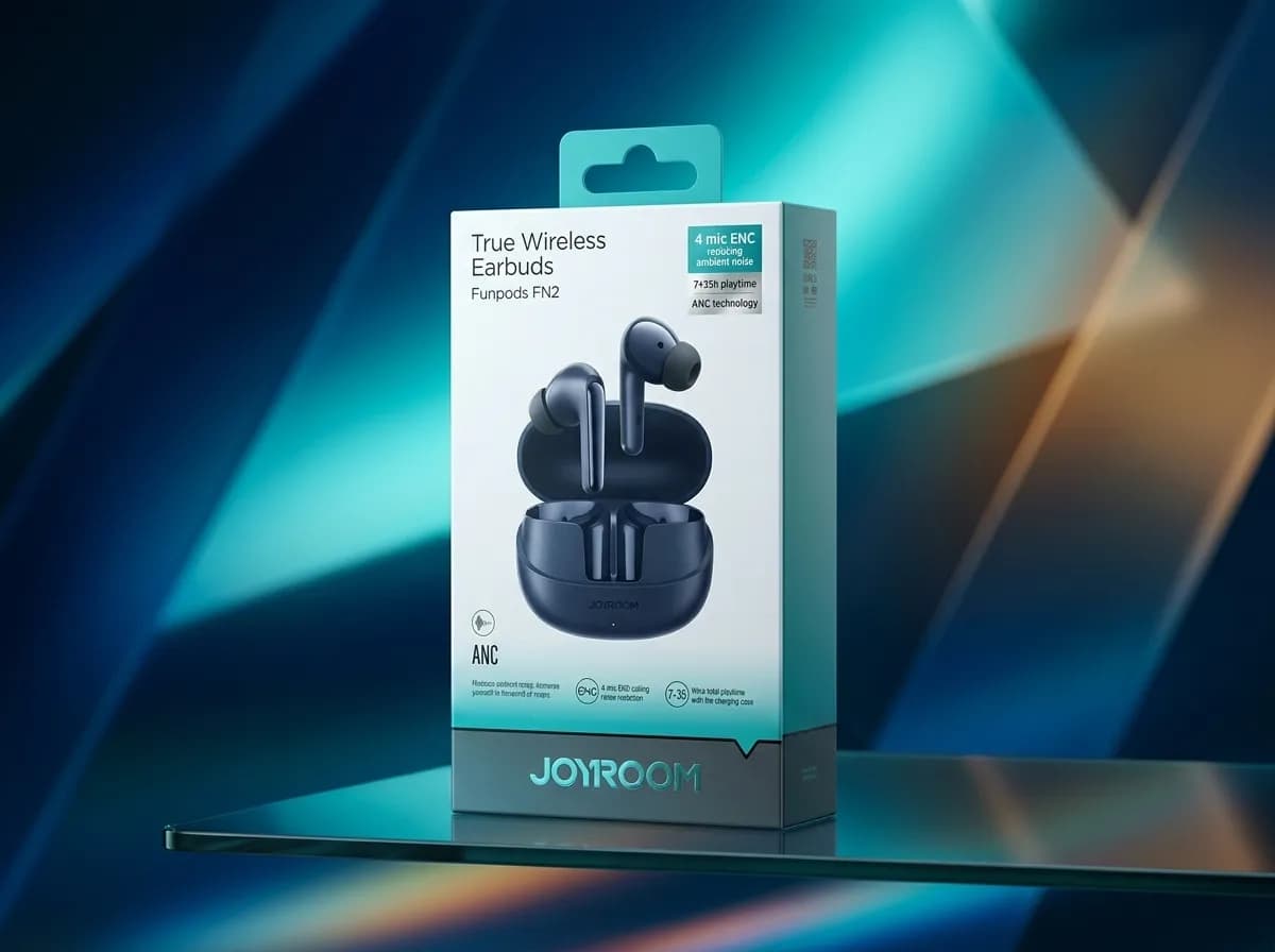 Joyroom JR-FN2 Funpods Series TWS Earbuds – Bluetooth Wireless Earphones with Clear Sound & Stylish Design