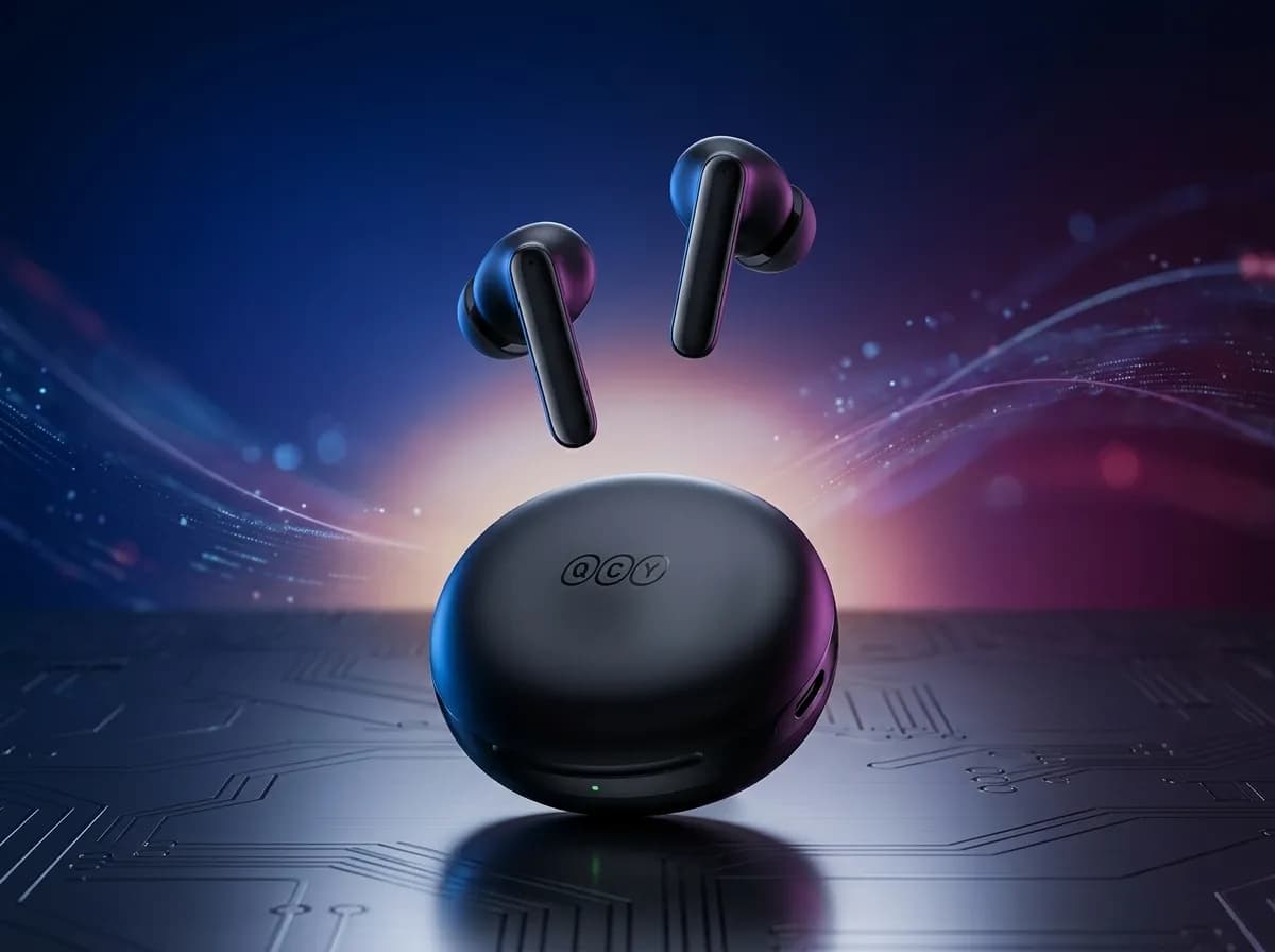 QCY T13 ANC 2 TWS Earbuds – Bluetooth Wireless Earphones with Active Noise Cancellation & Deep Bass