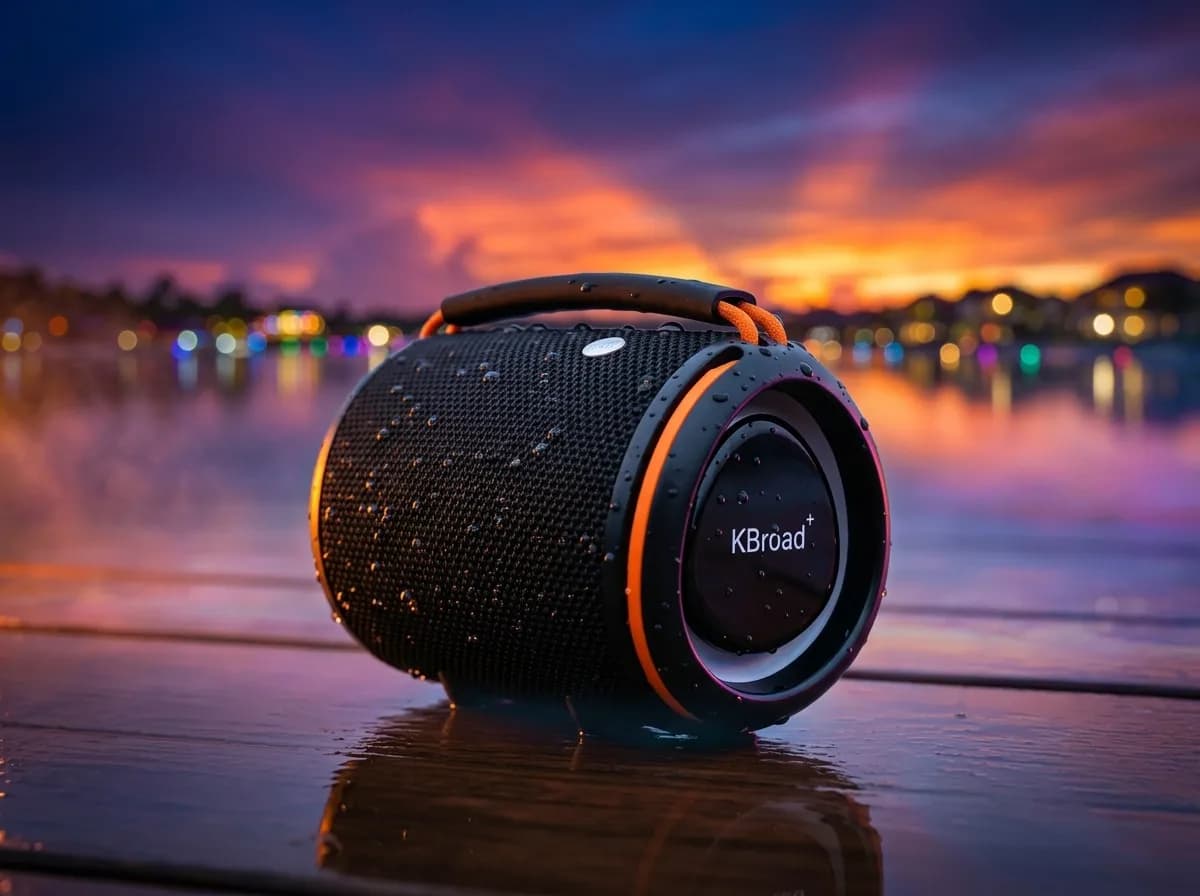 KTS-2408 Waterproof Bluetooth Speaker with RGB Light | 12W Hi-Fi Super Bass 3