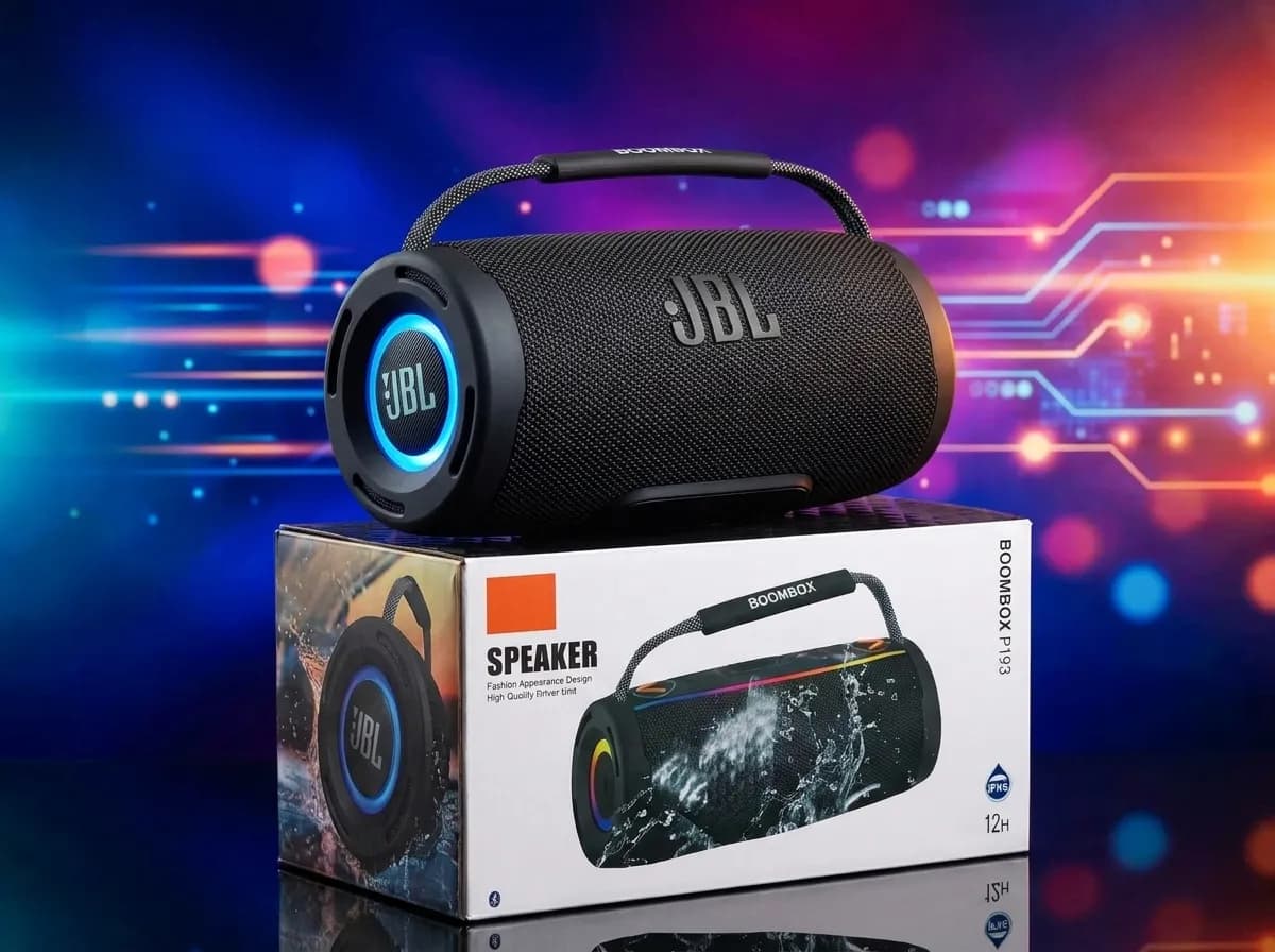 JBL Boombox P193 Portable Wireless Speaker with IPX6 Waterproof & 12H Battery Backup